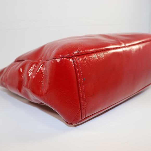 Nordstrom Red Patent Leather Tote Bag - Picture 6 of 8